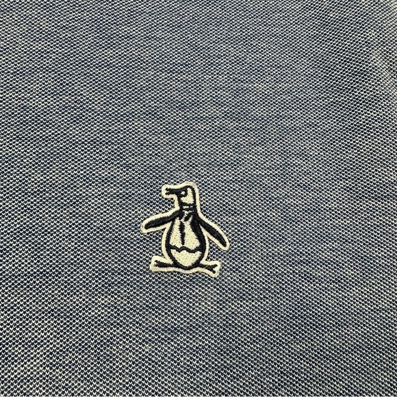 Original Penguin Dual Striped Navy Tipped Polo Short Sleeve with White Accents - Picture 9 of 13